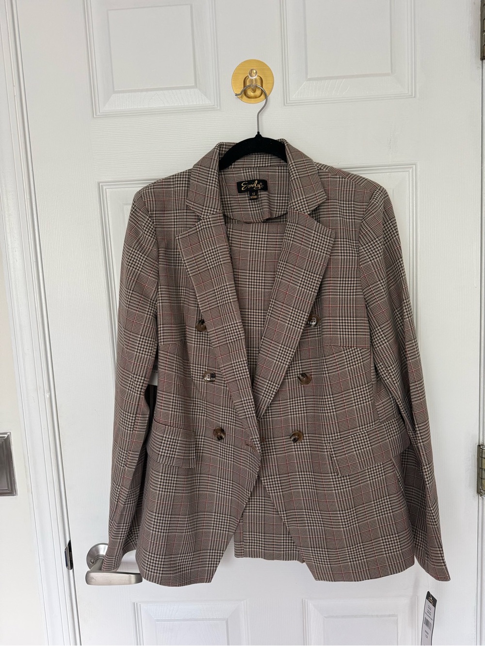 Emily Plaid Blazer and Matching Pants NWT size 12